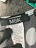 MSK Polka Dots Graphic Multi Color Black Casual Dress Size 16 - photo 7