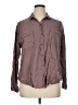 Mudd 100% Rayon Brown Long Sleeve Button-Down Shirt Size XL - photo 1