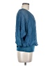 GiGi Moda 100% Silk Blue 3/4 Sleeve Silk Top Size M - photo 4