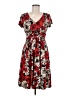 Forever Print Red Casual Dress Size M (estimated) - photo 1