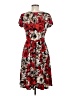 Forever Print Red Casual Dress Size M (estimated) - photo 2