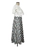 Unique Vintage Argyle White Cocktail Dress Size L - photo 4