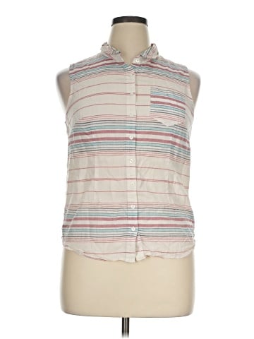 C&C California Sleeveless Button-Down Shirt (view 1)