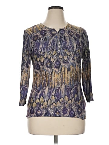 Jane Ashley 3/4 Sleeve Blouse (view 1)