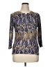 Jane Ashley 100% Polyester Blue 3/4 Sleeve Blouse Size XL - photo 1