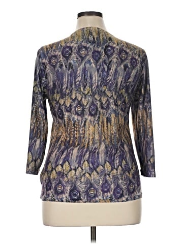 Jane Ashley 3/4 Sleeve Blouse (view 2)