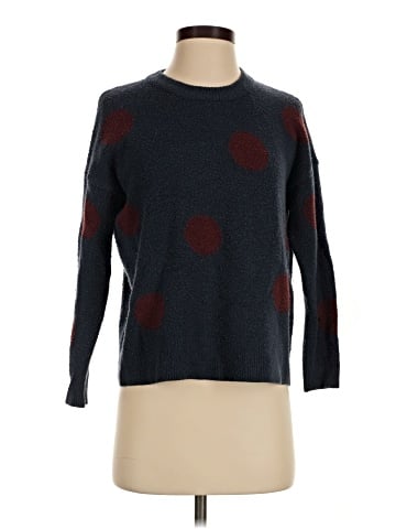 Madewell Dot Graystone Pullover Sweater in Coziest Yarn (view 1)