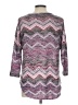 New Directions Chevron-herringbone Purple Pullover Sweater Size L - photo 2