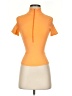 MATTE Collection Orange Short Sleeve Turtleneck Size XS - photo 1
