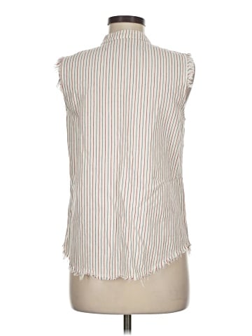 Raquel Allegra Sleeveless Button-Down Shirt (view 2)