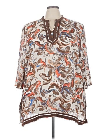 Maggie Barnes 3/4 Sleeve Blouse (view 1)