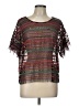 Maeve 100% Nylon Brown Short Sleeve Top Size L - photo 1