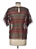 Maeve 100% Nylon Brown Short Sleeve Top Size L - photo 2