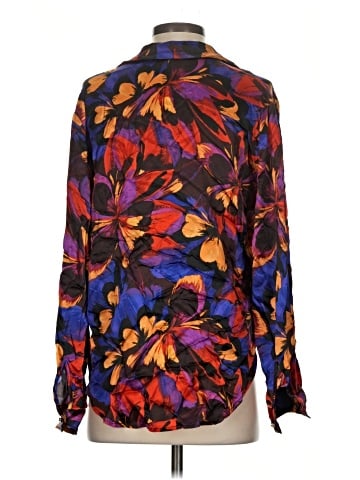 Johnny Was Long Sleeve Silk Top (view 2)