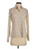 Express Polka Dots Ivory Long Sleeve Blouse Size XS - photo 1