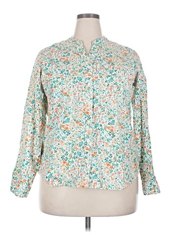 St. John's Bay Long Sleeve Blouse (view 1)