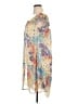 Wrapper 100% Polyester Floral Ivory Cocktail Dress Size 14 - photo 5