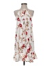 Naked Zebra 100% Polyester Floral White Casual Dress Size S - photo 1