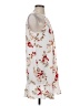 Naked Zebra 100% Polyester Floral White Casual Dress Size S - photo 4