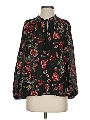 A.L.C. Long Sleeve Silk Top (view 1)