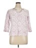 Assorted Brands Pink 3/4 Sleeve Blouse Size XL - photo 1