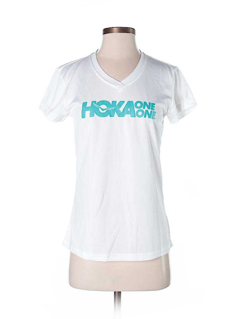 Polyester Graphic White Active T-Shirt 