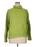 L.L.Bean 100% Cotton Solid Green Turtleneck Sweater Size XL - photo 1