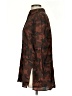 Acrobat 100% Silk Camo Brown Long Sleeve Silk Top Size S - photo 5