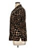 Teddi 100% Rayon Animal Print Brown Short Sleeve Blouse Size XL - photo 5