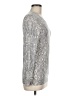 J. McLaughlin Paisley Silver Pullover Sweater Size M - photo 4