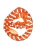 Unbranded Animal Print Orange Scarf One size - photo 1
