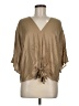 Elan 100% Rayon Tan 3/4 Sleeve Blouse Size M - photo 1