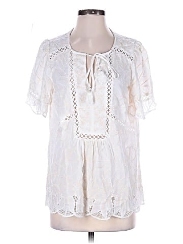Feathers Short Sleeve Blouse (view 1)