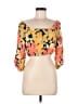 Billabong 100% Viscose Orange 3/4 Sleeve Blouse Size M - photo 1