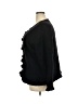 Elisabeth 100% Lana Wool Black Wool Cardigan Size 3X - photo 5