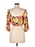 Billabong 100% Viscose Orange 3/4 Sleeve Blouse Size M - photo 2
