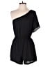 DR2 100% Polyester Solid Black Romper Size S - photo 1