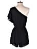 DR2 100% Polyester Solid Black Romper Size S - photo 2