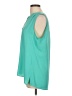 Chaus 100% Polyester Teal Sleeveless Blouse Size L - photo 5