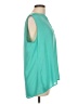Chaus 100% Polyester Teal Sleeveless Blouse Size L - photo 4
