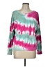 Wildfox 100% Cotton Tie-dye Pink Pullover Sweater Size Lg (3 or L) - photo 1