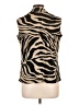 Harve Benard 100% Polyester Animal Print Brown Sleeveless Blouse Size L - photo 2