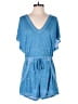 Becca Solid Blue Romper Size S - photo 1