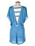 Becca Solid Blue Romper Size S - photo 2