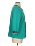 misook 100% Acrylic Teal 3/4 Sleeve Blouse Size S - photo 4