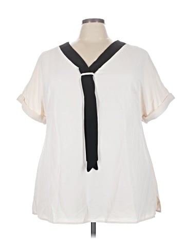 BLOOMCHIC Short Sleeve Blouse (view 1)