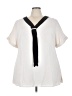 BLOOMCHIC 100% Polyester Ivory Short Sleeve Blouse Size 22 - photo 1