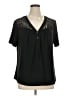 Blooming Jelly Black Short Sleeve Blouse Size XL - photo 1