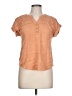 Mine Orange Short Sleeve Blouse Size L - photo 1