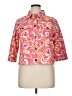 Ruby Rd. Paisley Damask Floral Graphic Pink Jacket Size 14 - photo 1